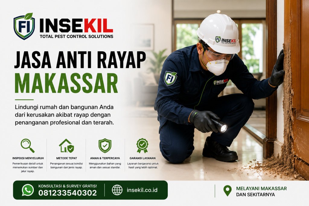 Jasa Anti Rayap Makassar