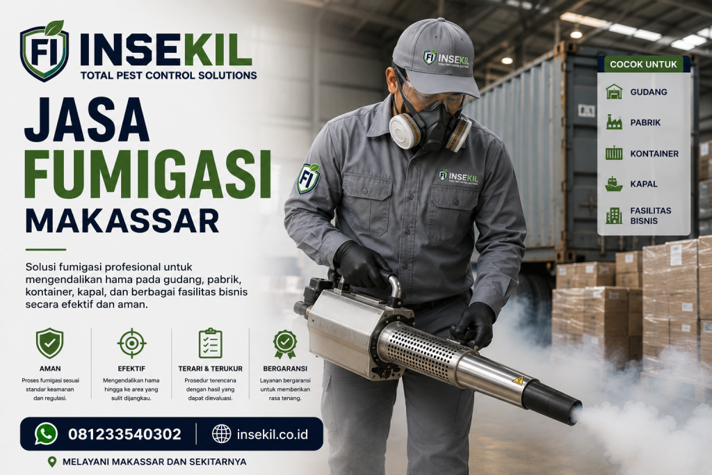 Jasa Basmi Kecoa Makassar - PT INSEKIL FUMIGO INDONESIA Jasa Basmi Kecoa Makassar