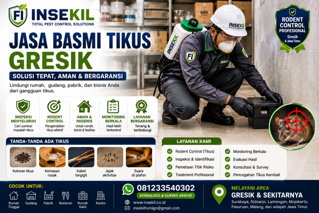 Jasa Basmi Tikus Gresik - PT INSEKIL FUMIGO INDONESIA Jasa Basmi Tikus Gresik