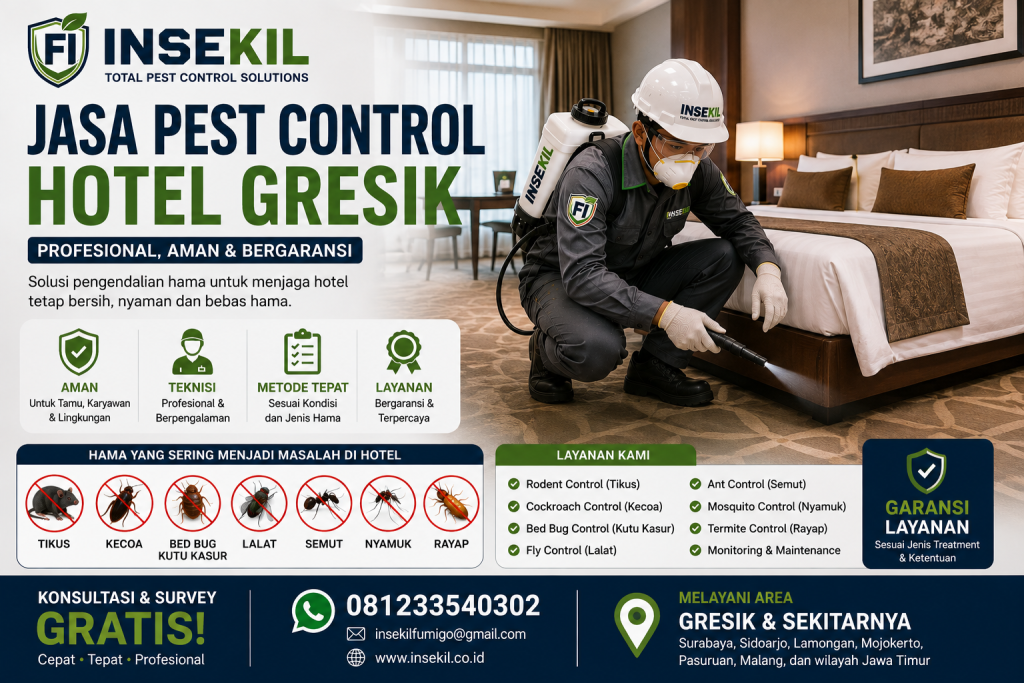 Jasa Pest Control Hotel Gresik