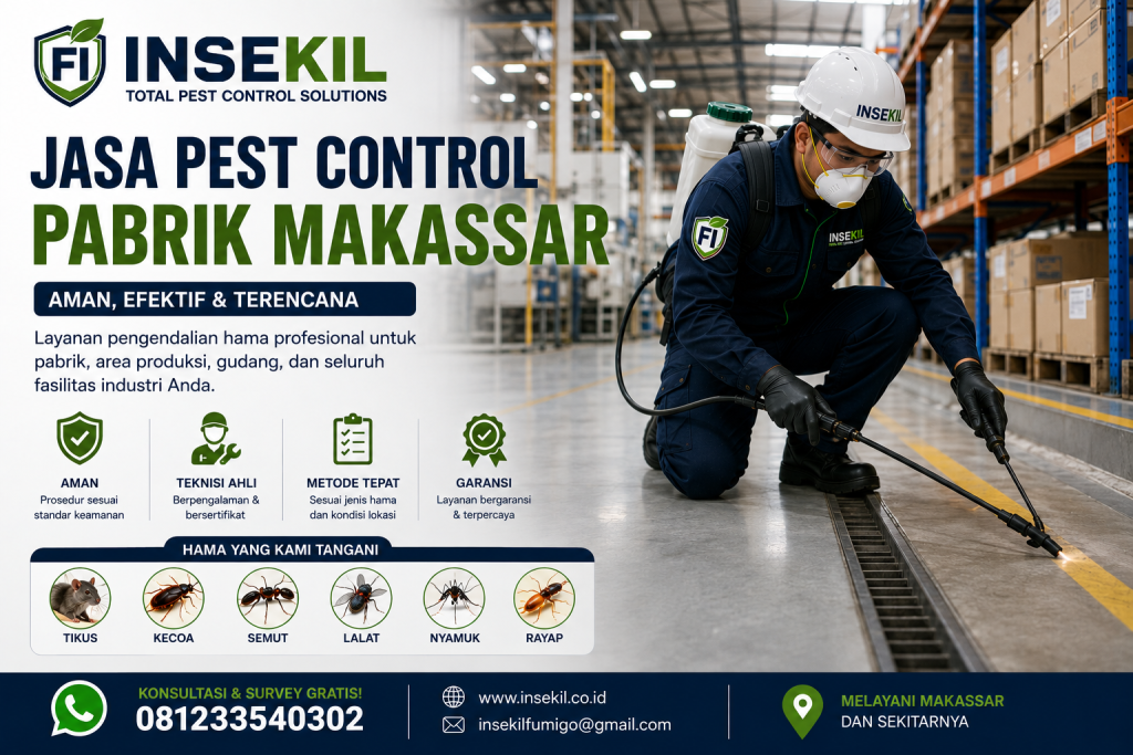Jasa Pest Control Pabrik Makassar