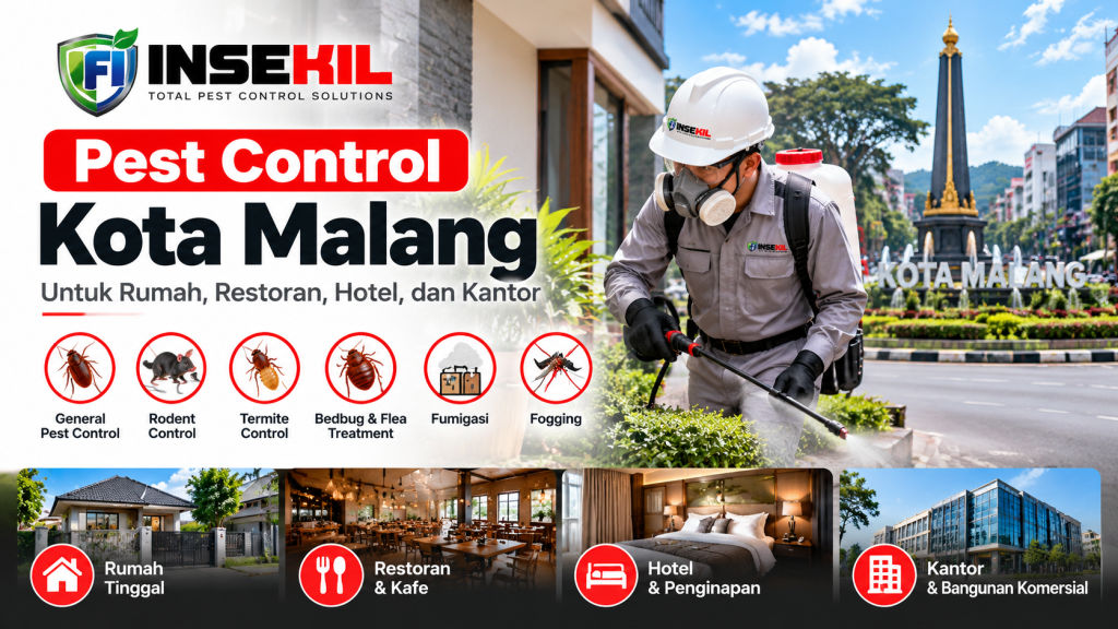 Pest control Kota Malang untuk rumah, restoran, hotel, dan kantor