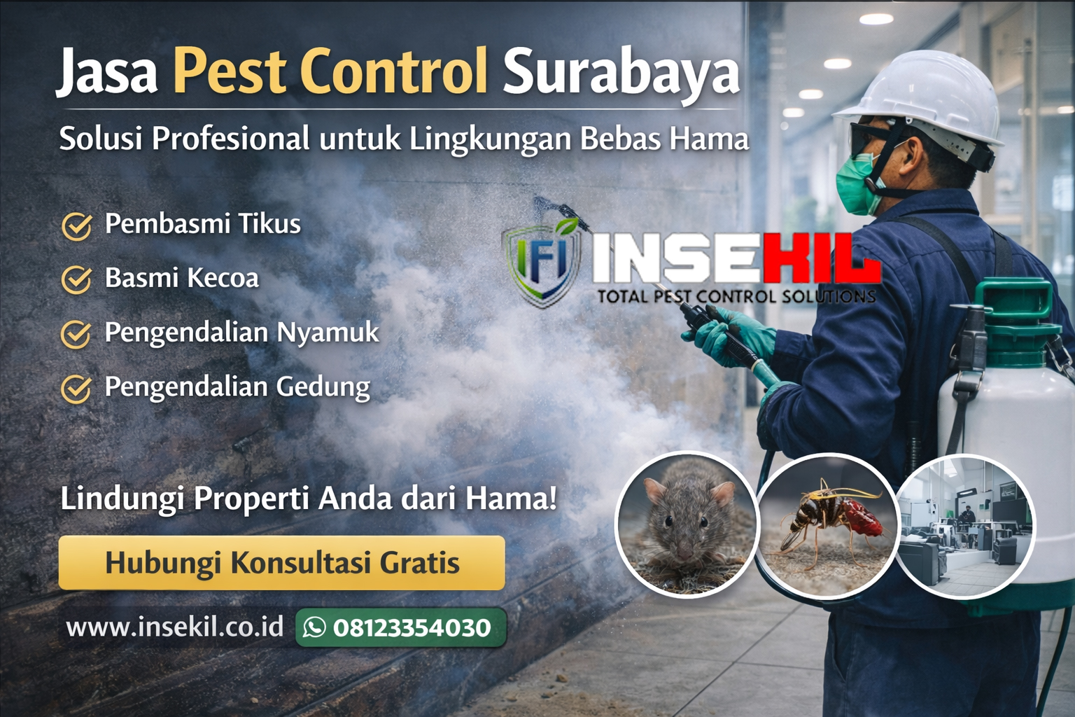 Jasa Pest Control Surabaya - PT INSEKIL FUMIGO INDONESIA Jasa Pest Control Surabaya