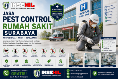Jasa Pest Control Rumah Sakit Surabaya Profesional