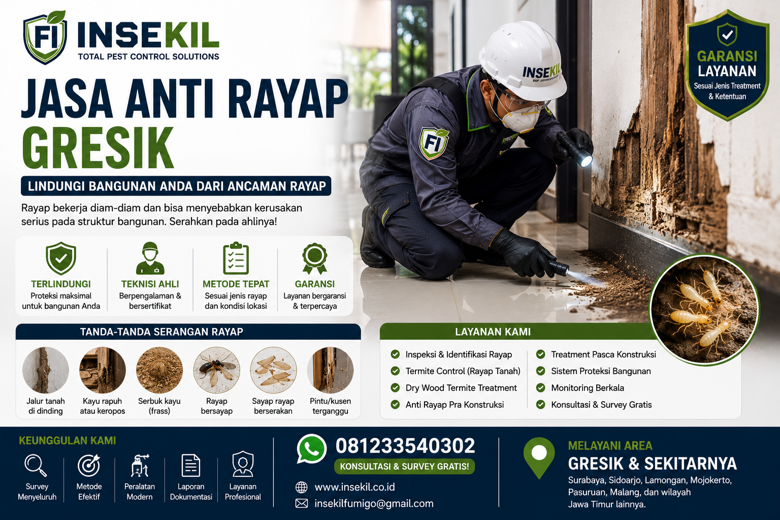 Jasa Anti Rayap Gresik