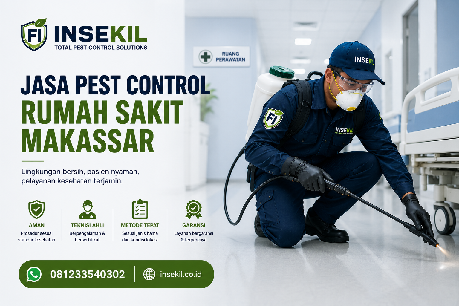 Menjaga Lingkungan Rumah Sakit Tetap Terkendali dengan Jasa Pest Control Rumah Sakit Makassar