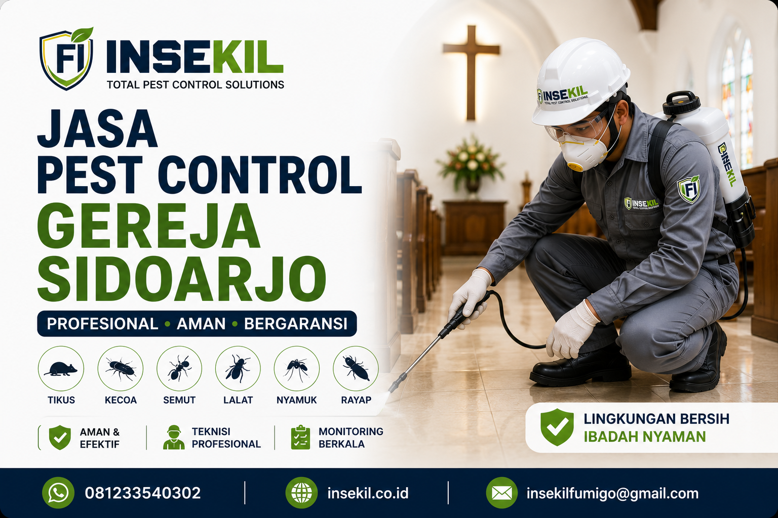 jasa-pest-control-gereja-sidoarjo-insekil - PT INSEKIL FUMIGO INDONESIA Jasa Pest Control Gereja Sidoarjo
